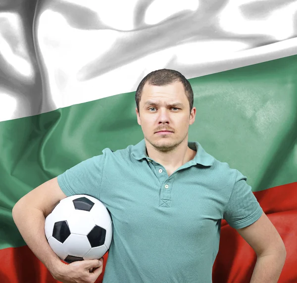 Orgulloso fanático del fútbol de Bulgaria —  Fotos de Stock
