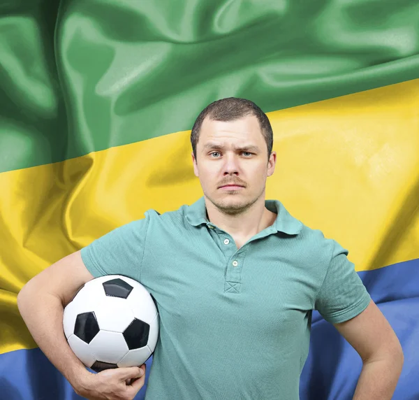 Fier fan de football du Gabon — Photo