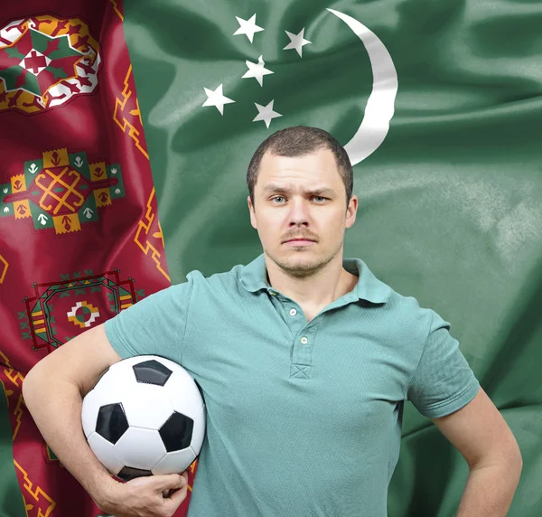 Orgulloso fanático del fútbol de Turkmenistán —  Fotos de Stock