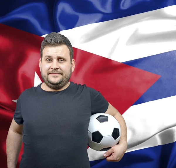Küba'nın gurur futbol fan — Stok fotoğraf