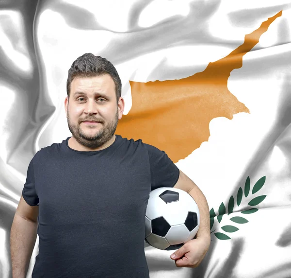 Kıbrıs gurur futbol hayranıyım — Stok fotoğraf
