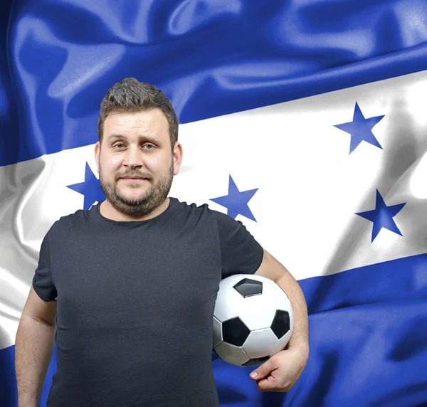 Honduras gurur futbol hayranıyım — Stok fotoğraf