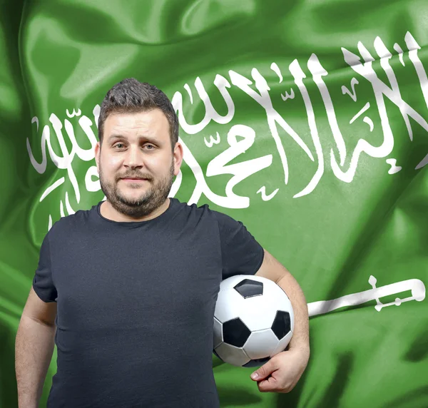 Büszke focirajongó, Szaúd-Arábia — Stock Fotó