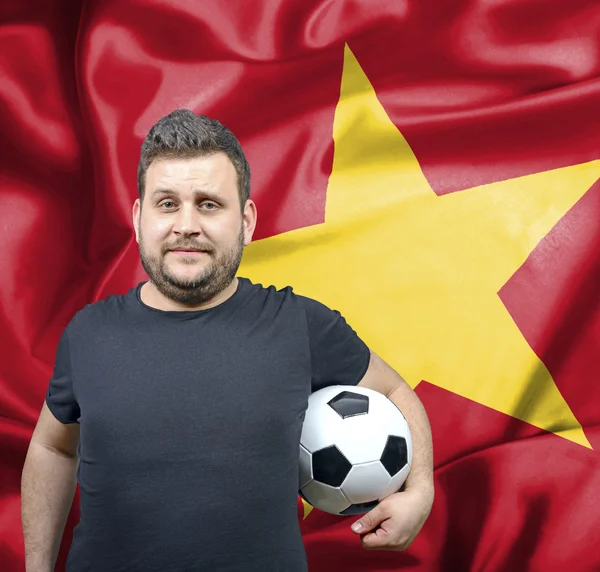 Vietnam gurur futbol hayranıyım — Stok fotoğraf