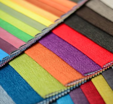 Grup çok renkli kumaş 