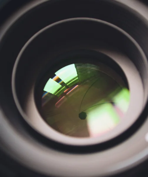 Macro of DSLR lens — Stock Photo, Image