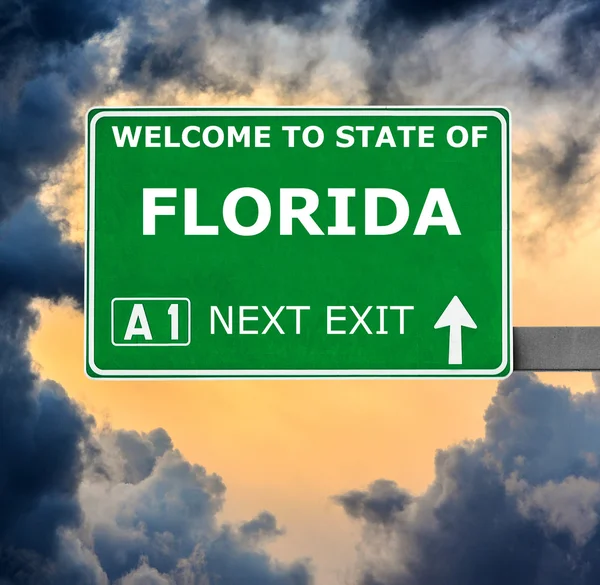Florida útjelzési ellen, tiszta kék ég — Stock Fotó