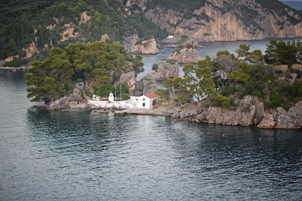 Das Inselchen der Jungfrau Maria - parga griechenland — Stockfoto