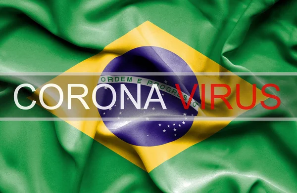 Coronavirus Brasilien Konceptuell Bild — Stockfoto