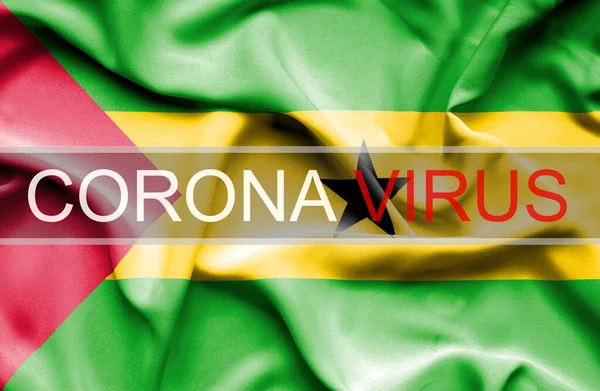 Coronavirus São Tomé Och Príncipe — Stockfoto