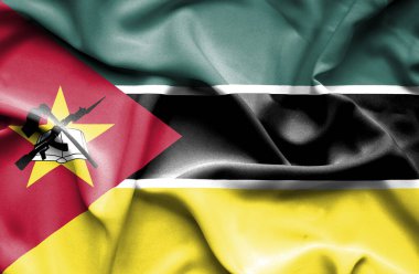 Gösteriler ya da savaş konsepti - Ulusal bayrağın alevler içinde yanması 