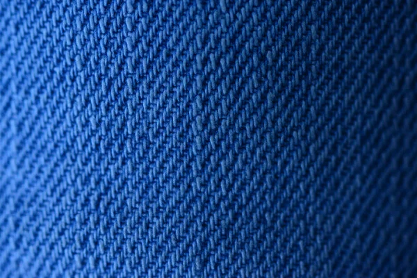 Blue jeans texture macro shot — Stock Photo, Image