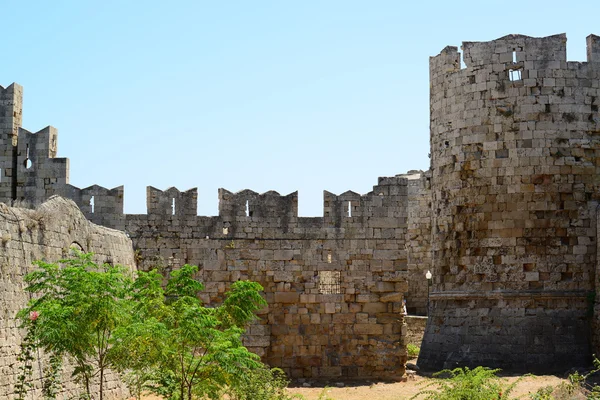 Castillo de Rodas Grecia - El Palacio del Gran Maestre de la — Foto de Stock
