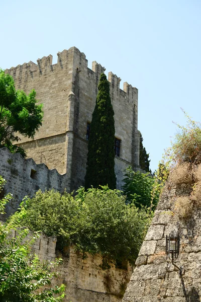 Castle in Rhodes Greece - The Palace of the Grand Master of the — Stock Photo, Image