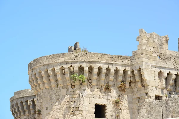 Castillo de Rodas Grecia - El Palacio del Gran Maestre de la — Foto de Stock