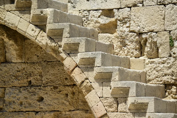 Detail hradu v rhodes Řecko - palác grand stožáru — Stock fotografie