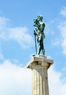 Belgrad anıt kazanan kale kalemegdan - Sırbistan