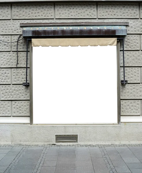 Large blank billboard in city center — Stock Photo, Image