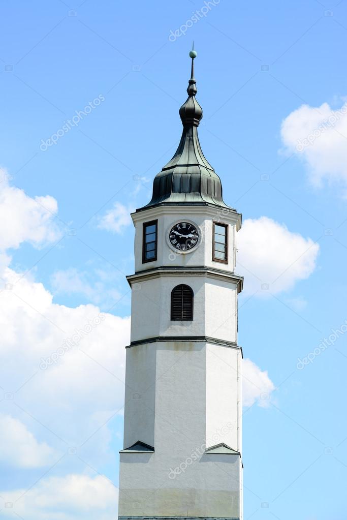 Sahat kula (clock tower) at Kalemegdan fortress in Belgrade, Ser
