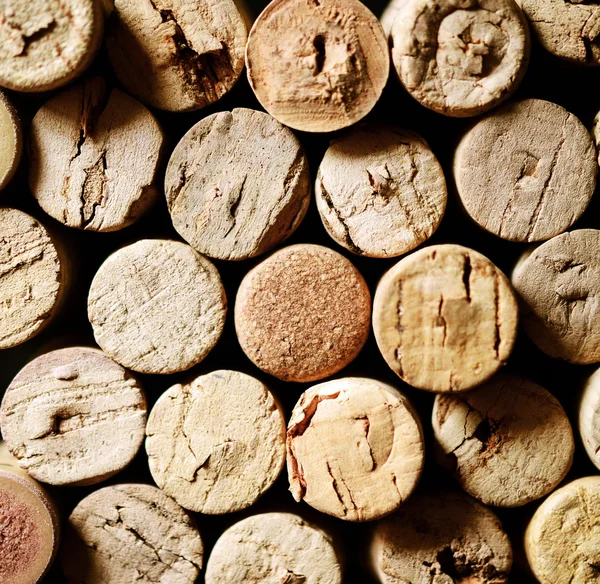 Primer plano de los corchos de vino usados — Foto de Stock