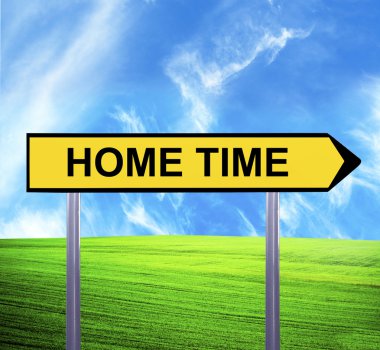 Conceptual arrow sign against beautiful landscape with text - HO