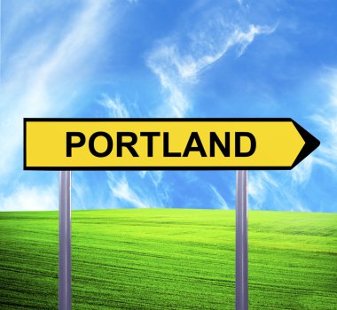 kavramsal ok işareti ile metin - güzel manzara karşı po