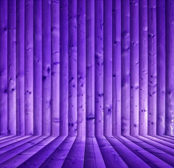 Intérieur abstrait avec parquet violet plancher en bois — Photo