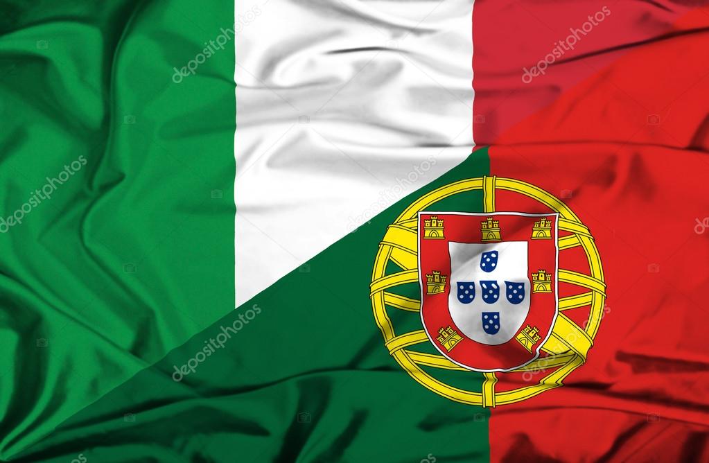 Waving flag of Portugal and Italy — Stock Photo © Alexis84 ...