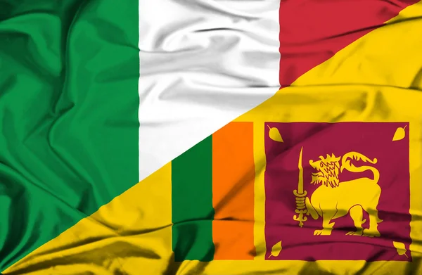 Флаг Шри-Ланки и Италии — стоковое фото