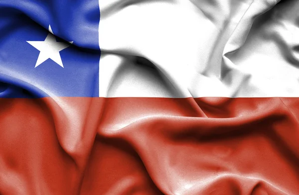 Chile waving flag — Stock Photo, Image