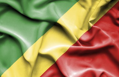 Kongo Cumhuriyeti dalgalanan bayrak