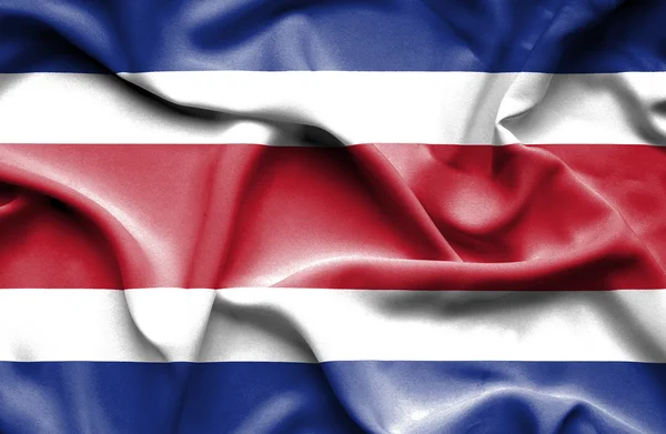 Costa Rica schwenkt Flagge — Stockfoto