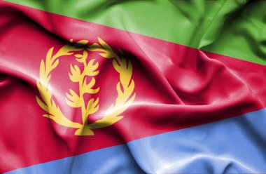 Eritre dalgalanan bayrak
