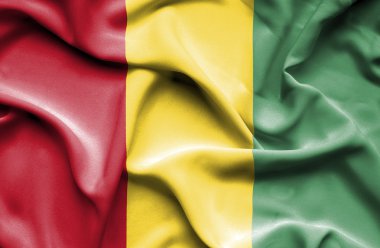 Gine dalgalanan bayrak