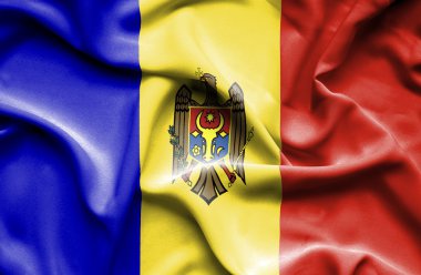 Moldavya dalgalanan bayrak