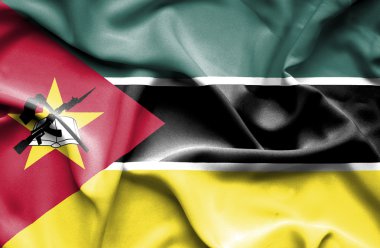 Mozambik dalgalanan bayrak