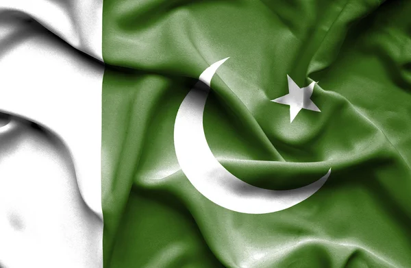 Paquistão acenando bandeira — Fotografia de Stock