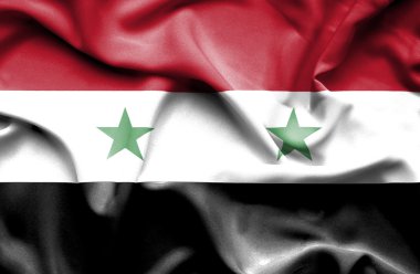 Suriye dalgalanan bayrak