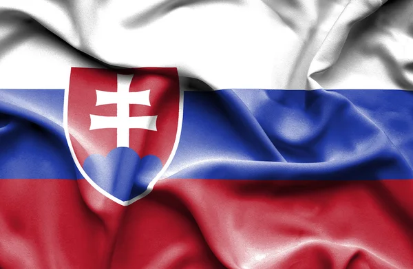 Slovakia waving flag — Stock Photo, Image