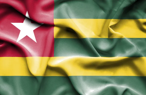 Togo ondeando bandera —  Fotos de Stock