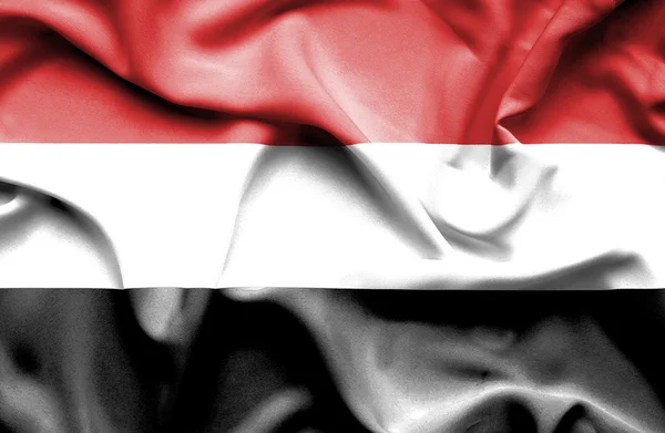 Yemen ondeando bandera — Foto de Stock