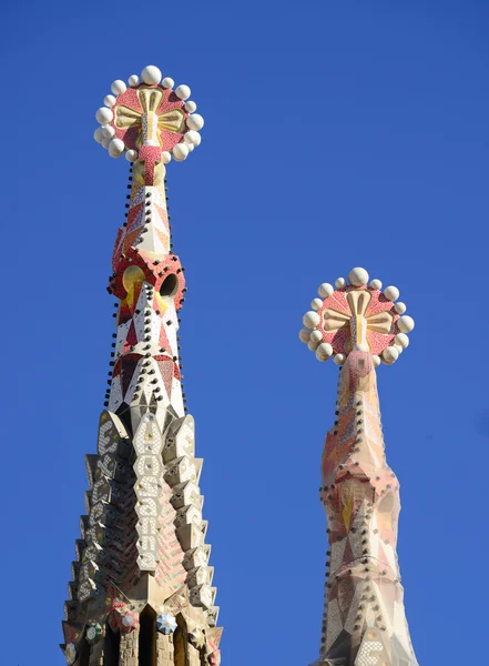 BARCELONE, ESPAGNE - 31 DÉCEMBRE 2015 : Détail de la Sagrada Familia — Photo