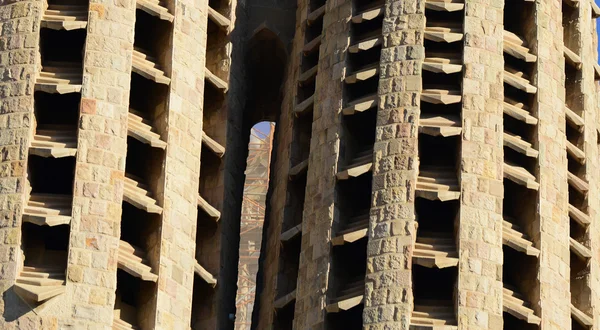 BARCELONE, ESPAGNE - 31 DÉCEMBRE 2015 : Détail de la Sagrada Familia — Photo