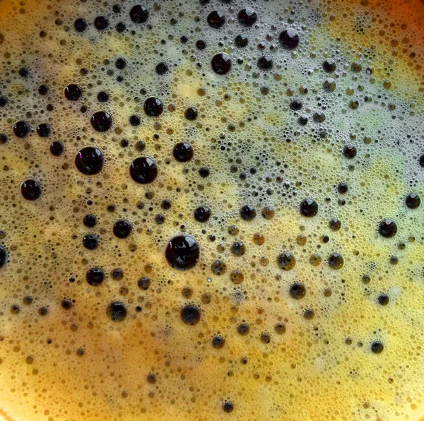 Coffee foam macro — Stock Photo, Image