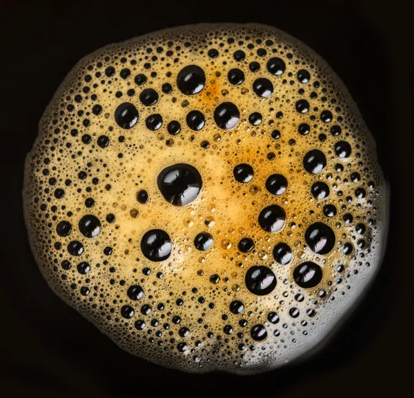 Ekstremalnych makro pianki kawy — Zdjęcie stockowe