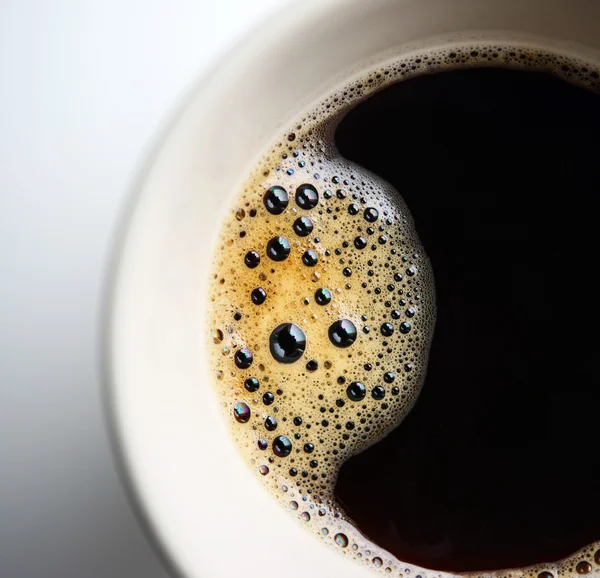 Extrémní makro shot z kávové pěny — Stock fotografie