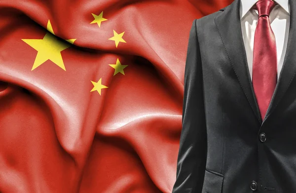 Bărbat în costum din China — Fotografie, imagine de stoc