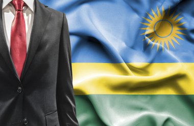 Ruanda gelen takım elbiseli adam