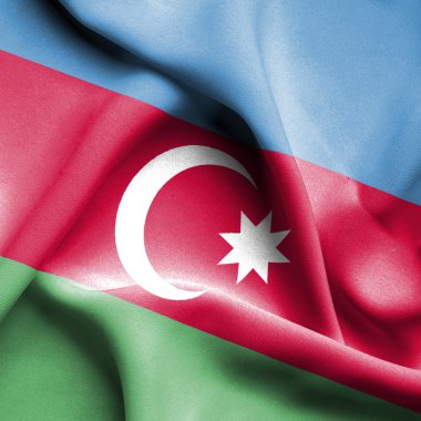 Azerbaycan dalgalanan bayrak