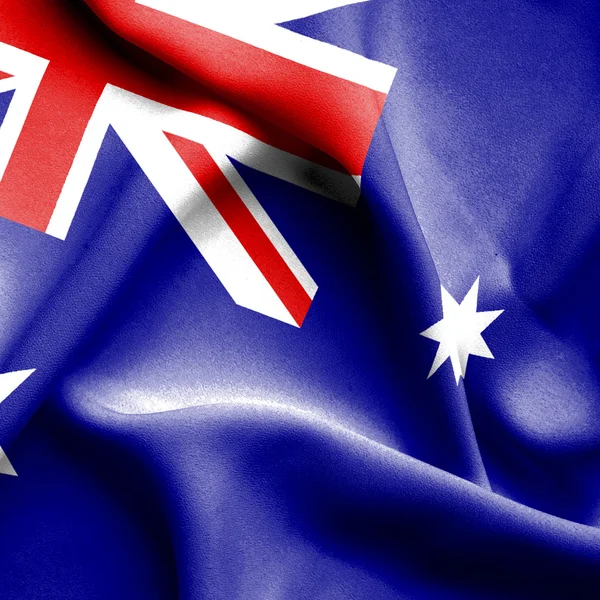 Australien viftande flagga — Stockfoto